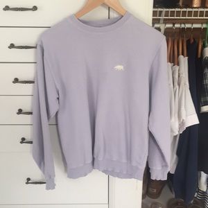 Light Blue Oversized Bear Sweatshirt